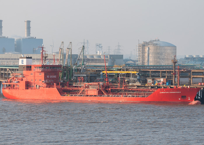 Photograph of the vessel  Christian Essberger pictured at Hull on 18th July 2014
