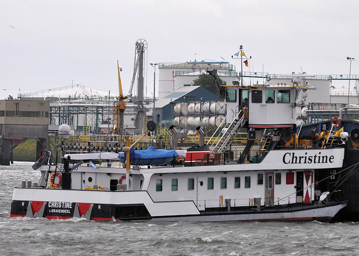 Photograph of the vessel  Christine pictured in Botlek, Rotterdam on 24th June 2012
