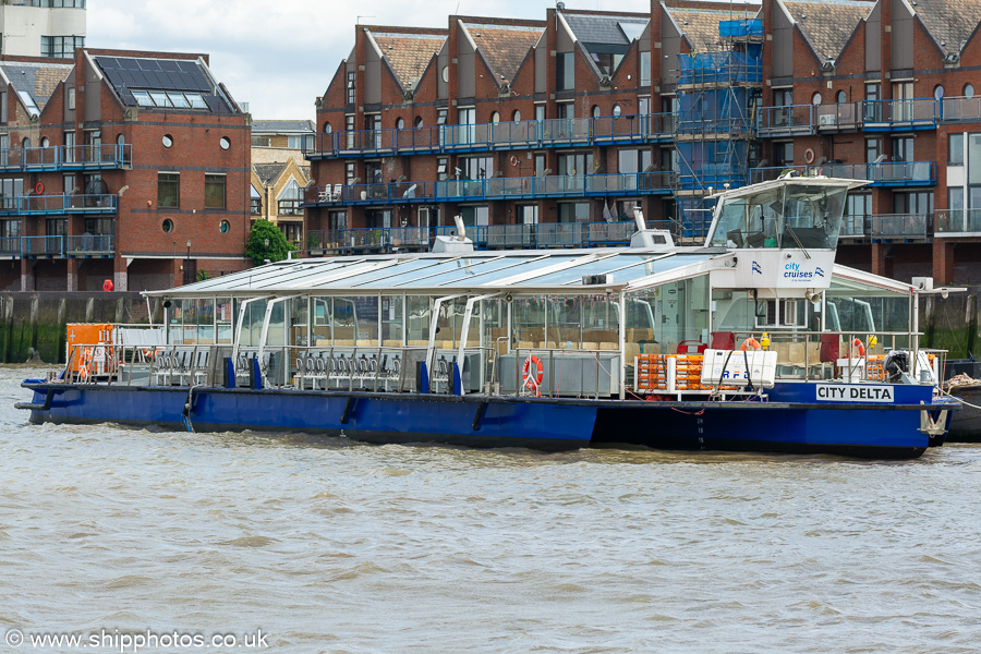 Photograph of the vessel  City Delta pictured in London on 6th July 2023