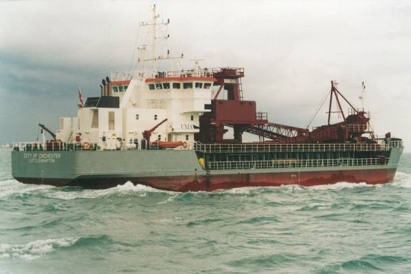 Photograph of the vessel  City of Chichester pictured in the Solent on 15th August 1999