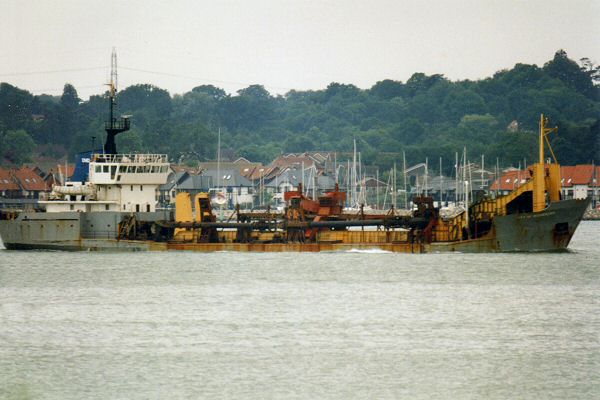 Photograph of the vessel  City of Rochester pictured arriving in Southampton on 13th June 1995