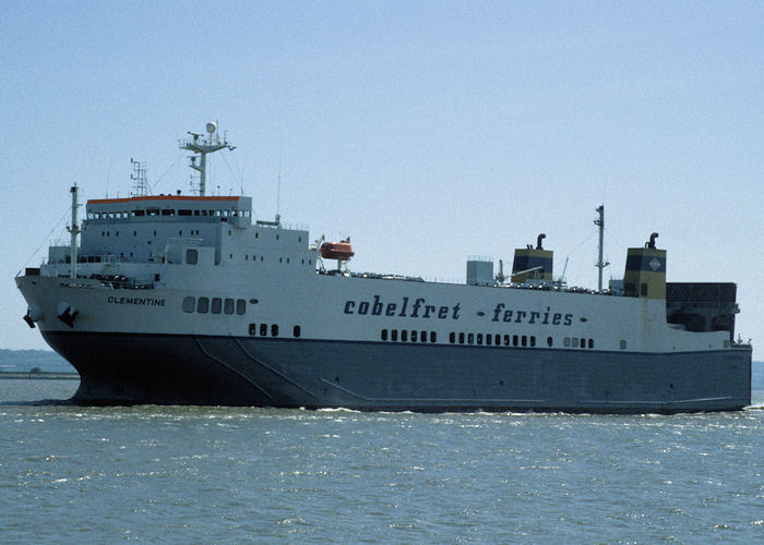 Photograph of the vessel  Clementine pictured on the River Thames on 16th May 1998