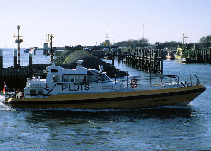 Photograph of the vessel pv Columbia pictured at Hoek van Holland on 20th April 1997