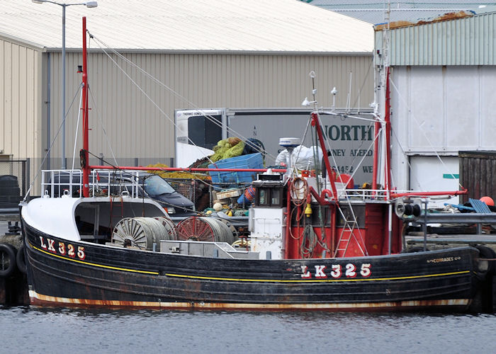 Photograph of the vessel fv Comrades pictured at Scalloway on 10th May 2013
