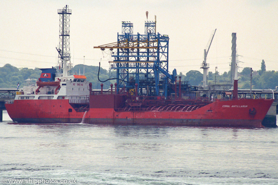 Photograph of the vessel  Coral Antillarum pictured at Fawley on 6th July 2002