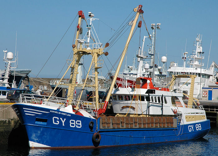 Photograph of the vessel fv Cornelis-Gert Jan pictured at Fraserburgh on 28th April 2011