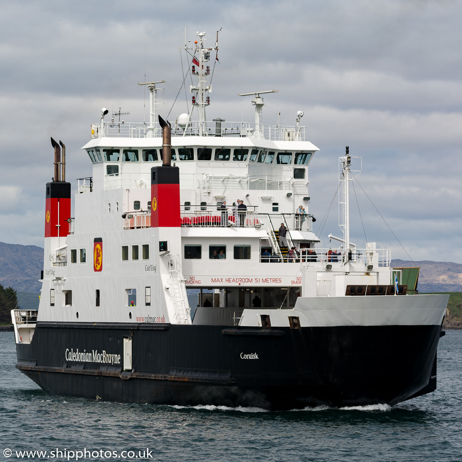 Photograph of the vessel  Coruisk pictured arriving at Oban on 15th May 2016