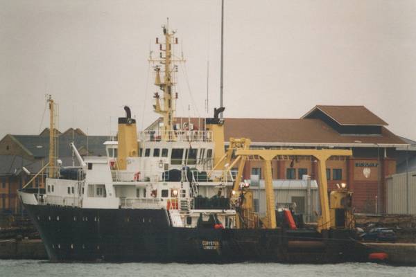 rv Corystes pictured in Southampton on 10th February 1998