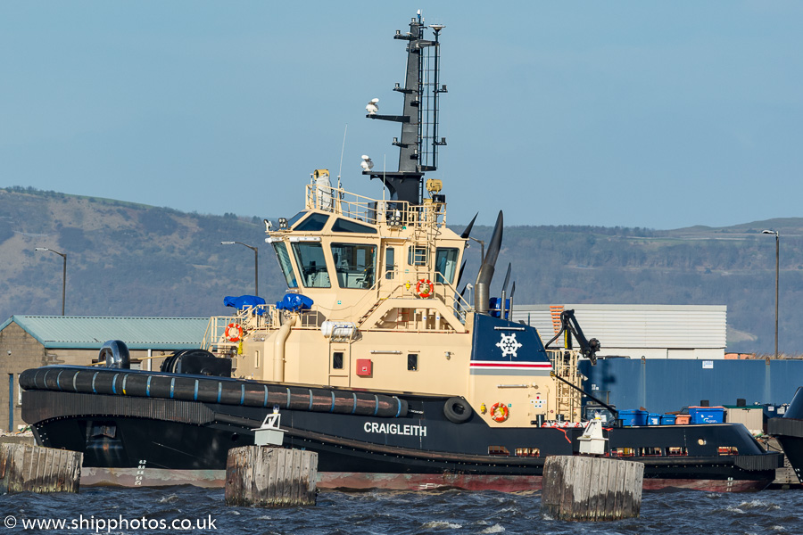 Photograph of the vessel  Craigleith pictured at Leith on 9th February 2019