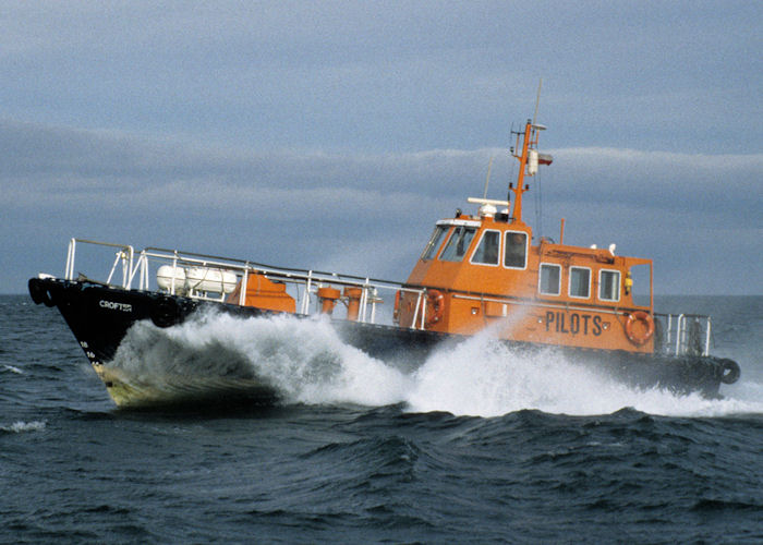 Photograph of the vessel pv Crofter pictured on the River Tees on 4th October 1997