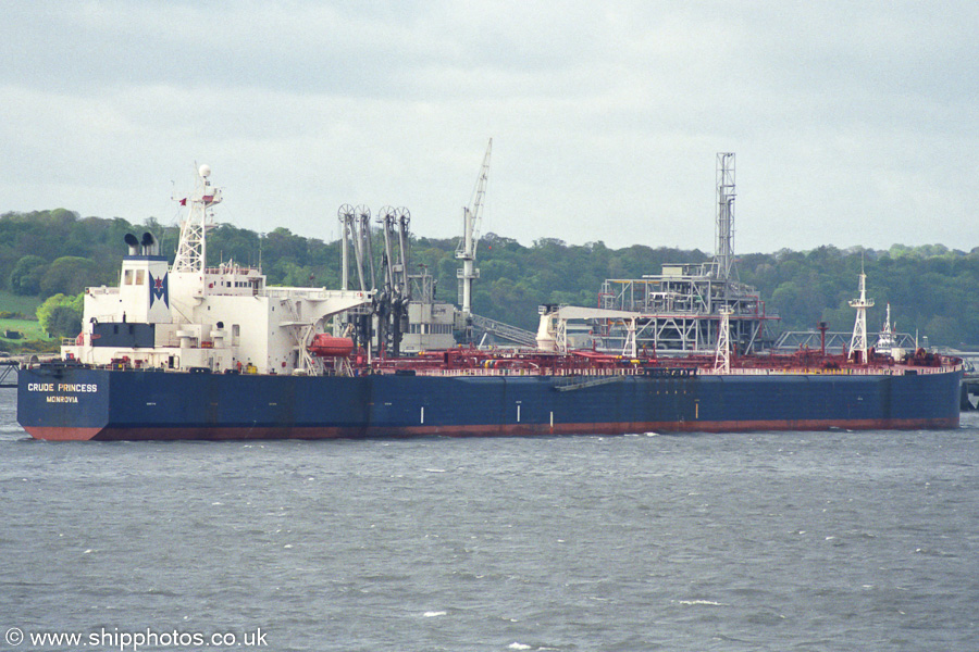 Photograph of the vessel  Crude Princess pictured at Hound Point on 8th May 2003