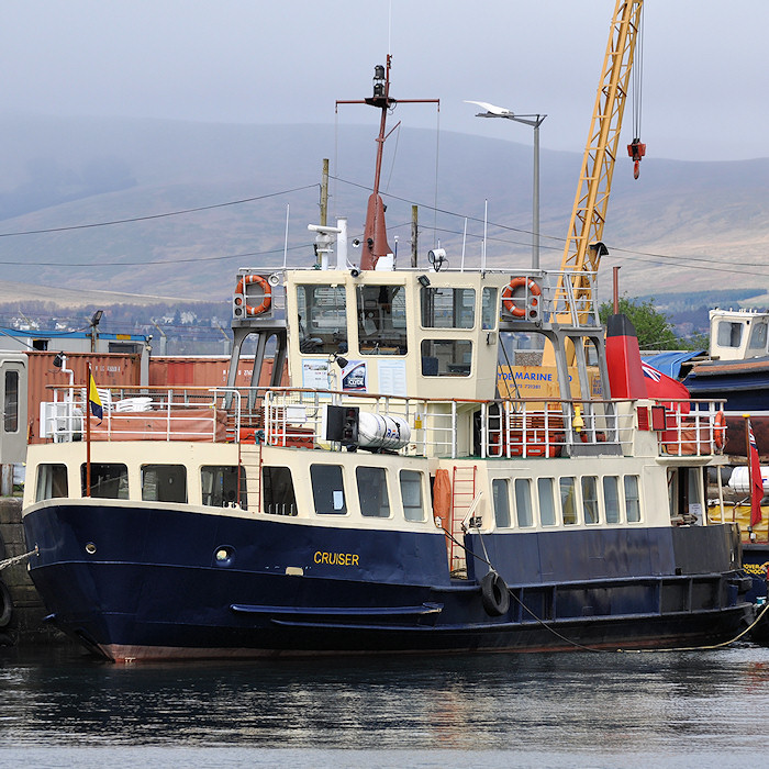 Photograph of the vessel  Cruiser pictured in Victoria Harbour, Greenock on 6th April 2012