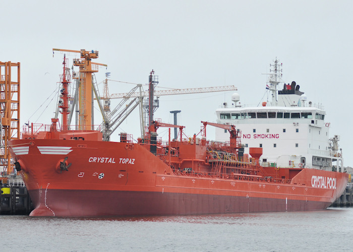 Photograph of the vessel  Crystal Topaz pictured in Europahaven, Europoort on 26th June 2011