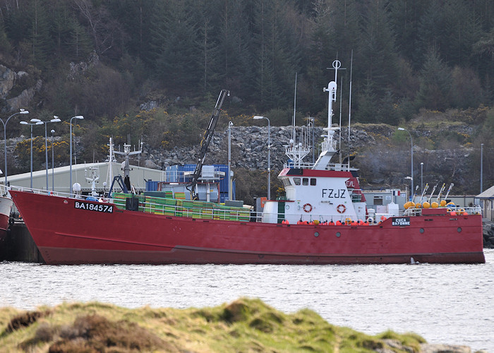 Photograph of the vessel fv Cuca pictured at Lochinver on 13th April 2012