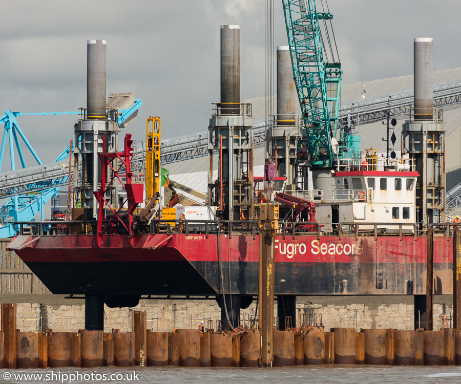 Photograph of the vessel  Deep Diver 1 pictured at the Liverpool2 Terminal development, Liverpool on 20th June 2015