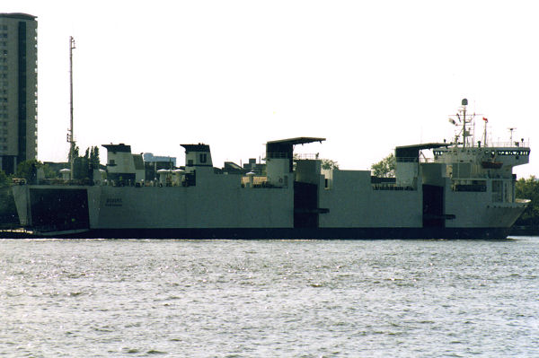  Degerö pictured at Convoy's Wharf, Deptford on 5th June 1996