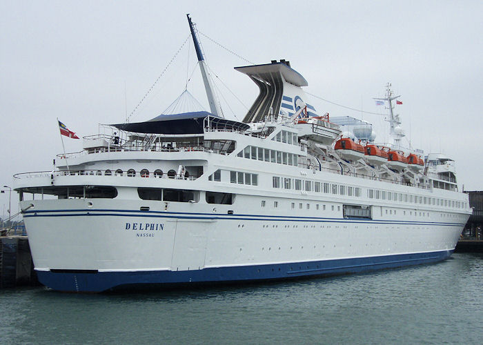 Photograph of the vessel  Delphin pictured at Portsmouth Ferry Port on 8th September 2007