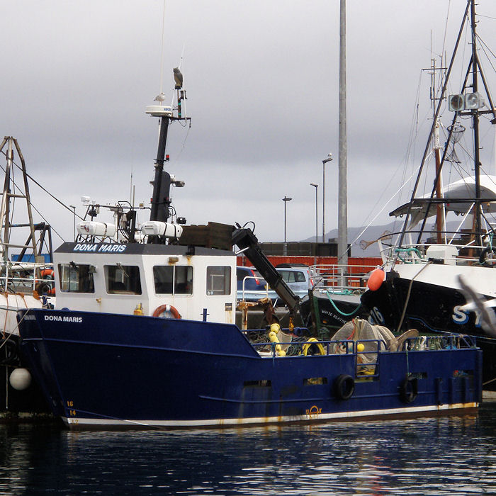 Photograph of the vessel  Dona Maris pictured at Mallaig on 9th April 2012
