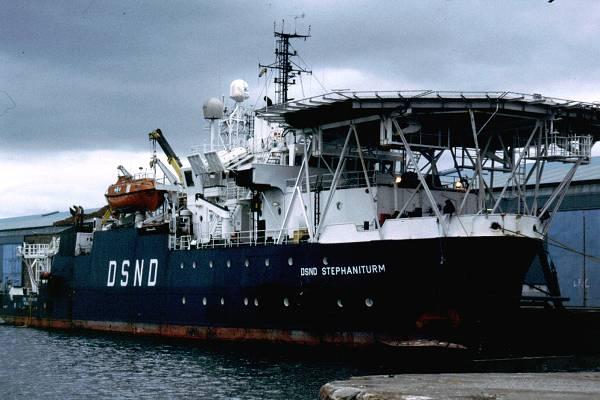 Photograph of the vessel  DSND Stephaniturm pictured in Liverpool on 19th July 1999