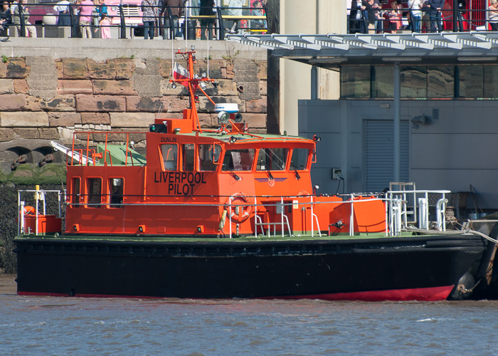 Photograph of the vessel pv Dunlin pictured at Liverpool on 31st May 2014