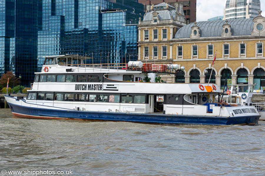 Photograph of the vessel  Dutch Master pictured in London on 6th July 2023