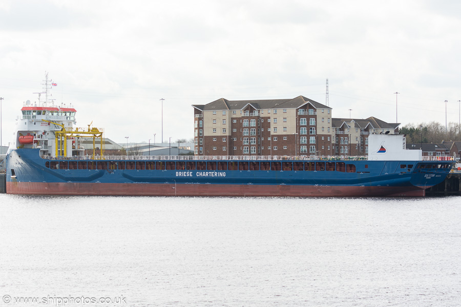 Photograph of the vessel  Eco Titan pictured at North Shields on 16th March 2024