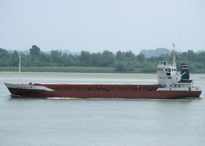 Photograph of the vessel  Elisabeth pictured on the River Elbe on 27th May 1998