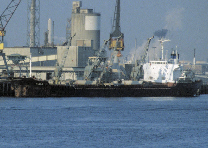  Elli M pictured on the Nieuwe Maas at Rotterdam on 15th April 1996