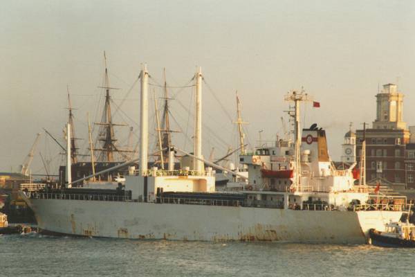  El Mansour Saadi pictured arriving in Portsmouth on 4th December 1997