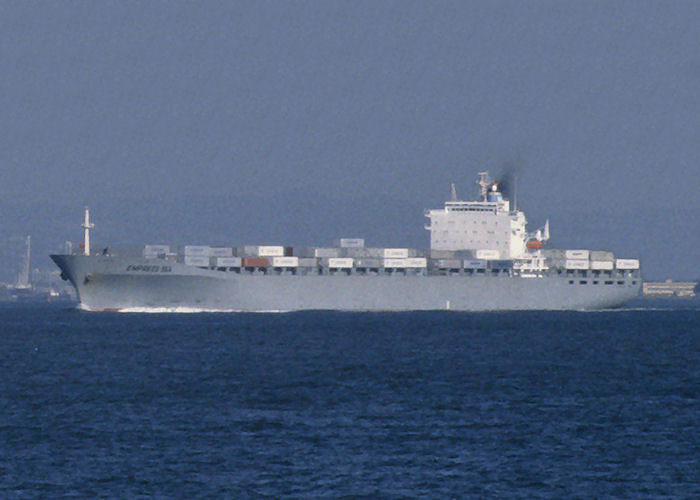 Photograph of the vessel  Empress Sea pictured departing San Francisco Bay on 13th September 1994