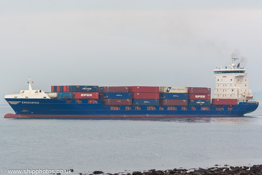  Encounter pictured passing Greenock on 20th April 2019