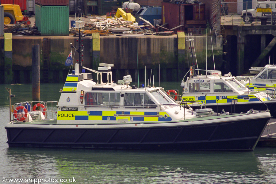  Endeavour pictured in Portsmouth Naval Base on 3rd July 2005