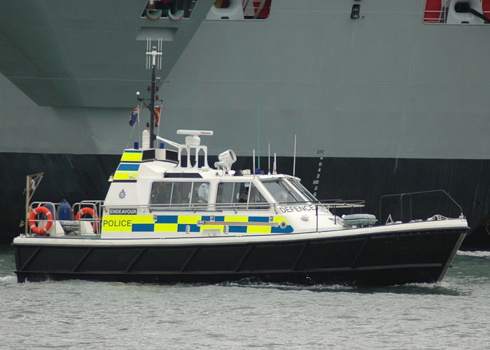 Photograph of the vessel  Endeavour pictured in Portsmouth Naval Base on 3rd July 2005