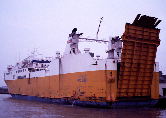  Engoy pictured at Tilbury on 30th December 1988