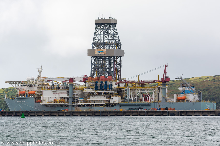 Photograph of the vessel  Ensco DS-8 pictured laid up at Hunterston on 24th September 2021