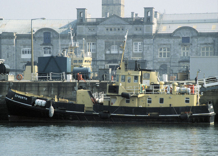 Photograph of the vessel RMAS Epworth pictured in Devonport Naval Base on 27th September 1997