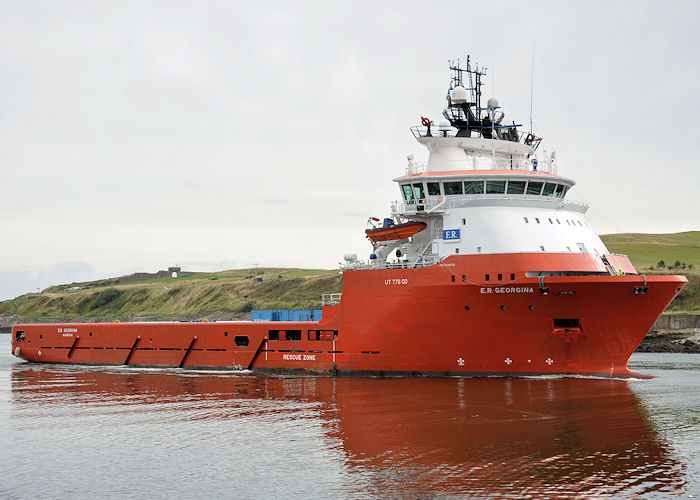  E.R. Georgina pictured arriving at Aberdeen on 13th September 2013
