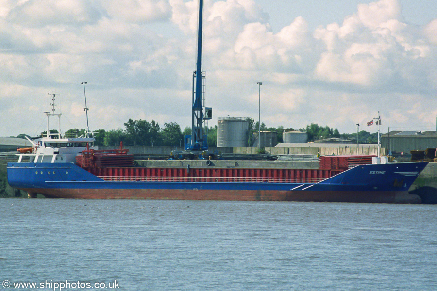 Photograph of the vessel  Estime pictured at Bromborough on 30th August 2003