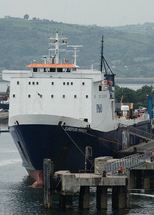 Photograph of the vessel  European Mariner pictured in Larne on 17th June 2006