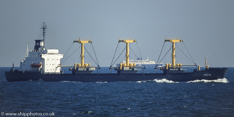 Photograph of the vessel  Evelyn pictured in the English Channel on 27th August 1989