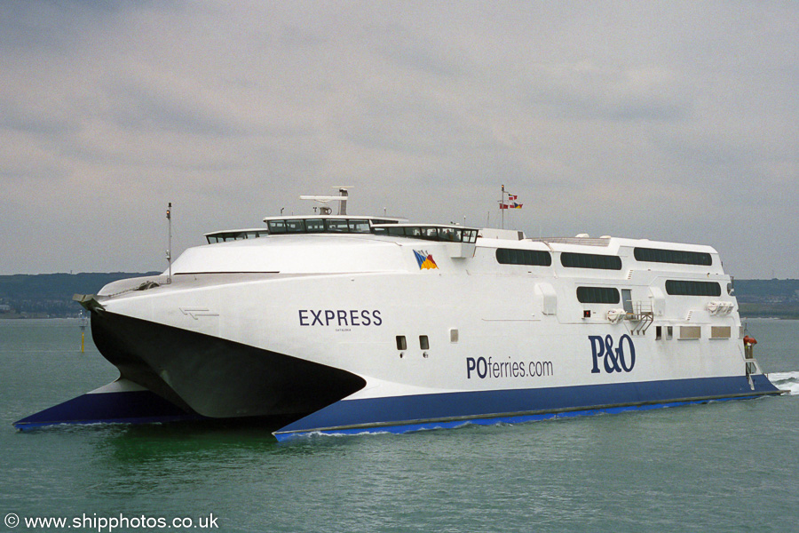  Express pictured departing Portsmouth Harbour on 5th July 2003