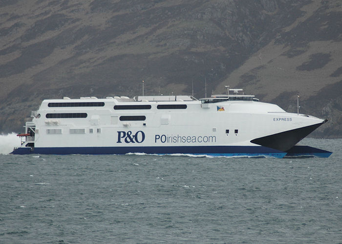 Photograph of the vessel  Express pictured approaching Cairnryan on 22nd March 2009