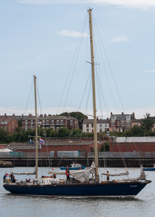 Photograph of the vessel  Faramir pictured passing North Shields on 23rd August 2014