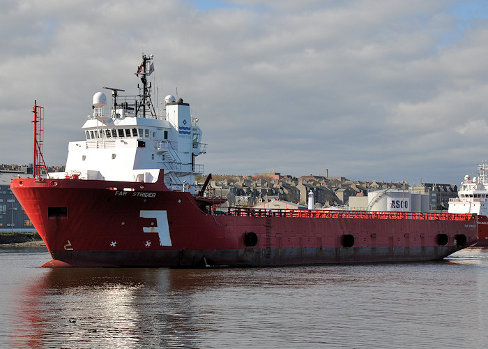  Far Strider pictured departing Aberdeen on 16th April 2012