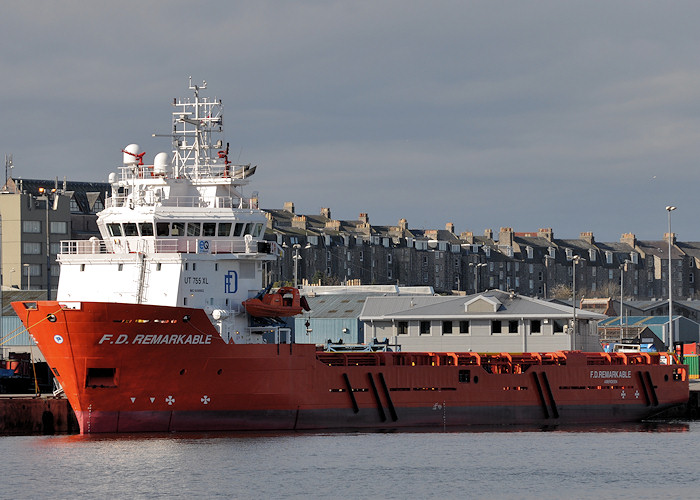 Photograph of the vessel  F.D. Remarkable pictured at Aberdeen on 16th April 2012