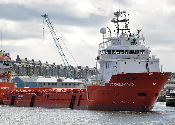 Photograph of the vessel  F.D. Unbeatable pictured at Aberdeen on 13th May 2013