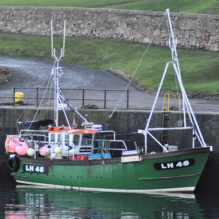 Photograph of the vessel fv Fiddlers Green pictured at Dunbar on 6th November 2011