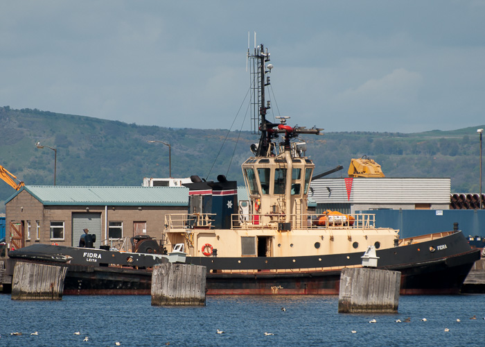 Photograph of the vessel  Fidra pictured at Leith on 2nd May 2014