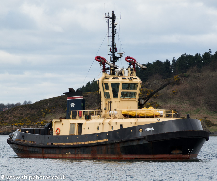 Photograph of the vessel  Fidra pictured at Braefoot Bay on 16th April 2016