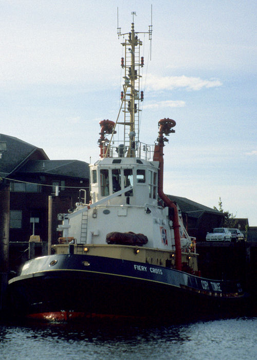 Photograph of the vessel  Fiery Cross pictured at Middlesbrough on 4th October 1997